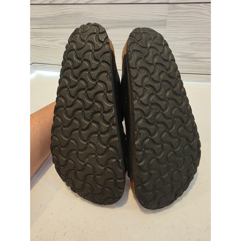Birkenstock Arizona Sandals Womens  Black Soft  Footbed Size 6 - Picture 8 of 8